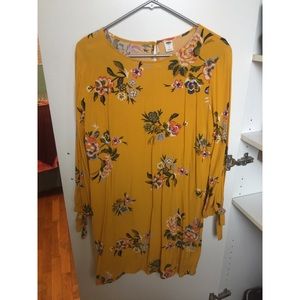 Floral & mustard Old Navy Dress